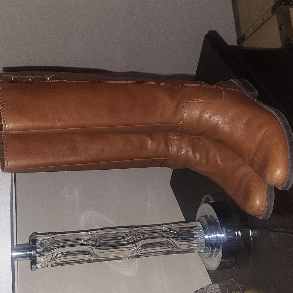 Franco Sarto Tan Heeled Boots